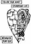  Akril pecsételő 15x20 cm - Mechanical heart