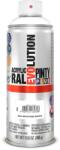 PintyPlus Spray vopsea acrilica RAL 9010 alb mat 400 ml, uscare rapida, interior-exterior, Pintyplus