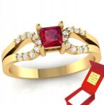 Angel gold Arany Eljegyzési Gyűrű Rubinnal Pr. 585 (P0941)
