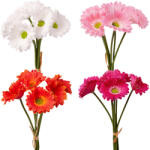 Valex Decor Real touch gerbera köteg, 6 szál, 27 cm magas - 40db-os mix (LD034)