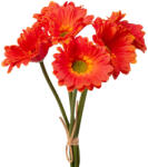 Valex Decor Real touch gerbera köteg, 6 szál, 27 cm magas - Narancssárga (LD034-03)