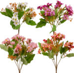 Valex Decor Kisvirágos selyemvirág csokor, 28cm magas - 60db-os mix (LD045)