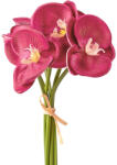 Valex Decor Real touch orchidea köteg, 6 szál, 33 cm magas - Bordó (LD037-02)