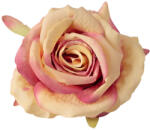Valex Decor Rózsa selyemvirág fej, 9cm - Krém / Rózsaszín (LD054-03)