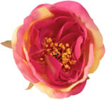 Valex Decor Peónia selyemvirág fej, 7cm - Sárga / Rózsaszín (LD058-03)