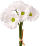 Valex Decor Real touch gerbera köteg, 6 szál, 27 cm magas - Fehér (LD034-01)