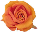 Valex Decor Rózsa selyemvirág fej, 9cm - Narancssárga (LD054-05)