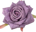 Valex Decor Rózsa selyemvirág fej, 9cm - Sötétlila (LD055-05)