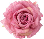 Valex Decor Rózsa selyemvirág fej, 11cm - Sötét rózsaszín (LD056-04)