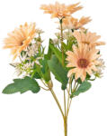 Valex Decor Gerbera selyemvirág csokor, 29cm magas - Krém (LD050-02)