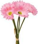 Valex Decor Real touch gerbera köteg, 6 szál, 27 cm magas - Rózsaszín (LD034-02)