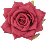 Valex Decor Rózsa selyemvirág fej, 9cm - Bordó (LD055-07)