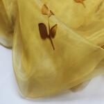  Függöny méteráru Organtin Arany hímzéssel 300cm (PLANTANA)