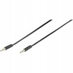 Vivanco sztereó jack csatlakozó, ultra lapos, 3, 5 mm-es dugó 3, 5 mm-es dugóhoz 1M (TC 46/10FG)