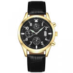CADOULCHIC Ceas barbatesc Definition, stil casual, auriu / negru Ceas