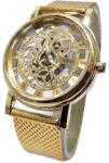 Geneva Ceas barbatesc tip skeleton, auriu Ceas