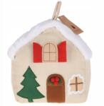 Home Styling Collection Ütköző Ajtóhoz Mikulás Ház Poliészter 20X13X22 CM Bézs (AAE440020 -beige)