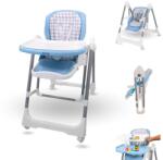 Mobiclinic Scaun de masa copii Mobiclinic Nala 2 in 1 cu functie de balansoar pliabil 6-36 luni (QM-00210/12-AZ) Scaun de masa bebelusi, inaltator