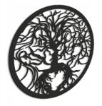 LaserGroot fa kép Fa panel 3D arc dekoráció (LaserGroot) - allegro - 8 915 Ft