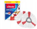 Vileda ViledaTURBO forgófejes felmosó utántöltő 2 az 1-ben22 cm- 2 Db-os Szett 1+1 (Nakładka do mopa obrotowego Vileda TURBO 2szt)