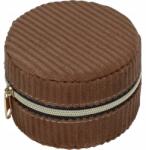 Home Styling Collection Ékszerdoboz Kis Kazetta kordbársony Ø 8 cm (HZ1965330-brown)