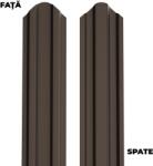 BILKA Sipca metalica pentru gard BILKA Maro Inchis Dublu Ral 8019 Mat 92.9 mm 0.40 mm 100cm (23767)