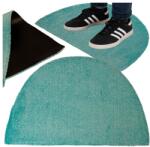 Allvo Szőnyeg Félkör alakú bejárati szőnyeg Ajtó Alá Lábtörlő Gumi 48 x75 cm (ZALA LIVING D6854TURKUS)