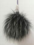  Műszőrme pompon kulcstartó