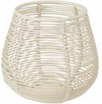 Home Styling Collection Teamécsestartó Lampion Gyertyatartó Fehér Fém Zseblámpa 10 x 9 cm (A98809060)