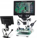 TECHREBAL Usb Digitális Mikroszkóp Tanuláshoz LCD Képernyő Hd 1080P 12MP 8xLED Zoom 1200x (72D1-784F7)