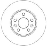 TRW Brzdový kotúč TRW DF4615 (DF4615)