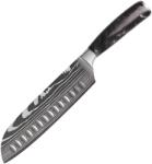 HARAHU Cuțit de bucătărie BL-39298 - Santoku / Negru KP39298