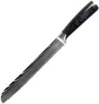 HARAHU Cuțit de bucătărie BL-39301 - Pâine / Negru KP39301
