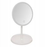 5five Led Kozmetikai Tükör Ø 16, 8 CM Fehér Műanyag Tálcával (211439-JJA)