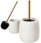 AWD Interior Wc kefe tárolóval Kerámia fehér arany Bonita szett (AWD02191915)