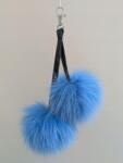  Kulcstartó Pompon róka szőrme medál dekoráció