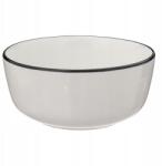 Secret De Gourmet Ø15 Cm-es Porcelán Tál, Fekete Szegéllyel Az Ételek Felszolgálásához (194950A)