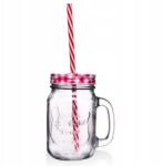 Artemis Befőttesüveg Bögre Fedél Szívószál Italos pohár Víz Limonádé (VD-125551)
