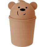  Szemetes Kosár Maci Barna Kis 1, 5 L Gyerekszobába (14000080 - brown)