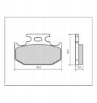 Brenta Fékbetétek Brenta Kawasaki Kx 125 Suzuki Rmx 250 Yamaha Yz 125 Wr 400