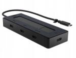 HP Hub Hp Usb-c 4K 6G842AA 4 portos Usb-c Fekete (196548906963)