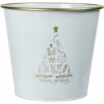 Home Styling Collection Fém Vödör Fehér Magasság 30 5 CM Átmérő 29 CM (FZ1900140)