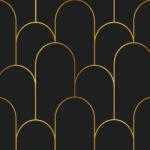  Tapéta Furnér Öntapadós Fólia Bútorhoz Arany Fekete 44, 5x300cm (B0D1G1SSDL)