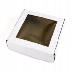  14x14x3 cm Ablakos doboz négyzet Fehér 5 db-os szett