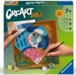 Ravensburger Jucarie creativa Ravensburger Set pictura CreArt Ravensburger, Papuga, 40x50cm, culori acrilice, pensula inclusa (25864)
