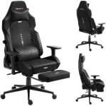 Huzaro Scaun Gaming huzaro Scaun gaming Huzaro Force 8.1, suport extensibil pentru picioare, inclinare pana la 135°, capacitate 150 kg, Negru (HZ-FORCE 8.1 BLACK)