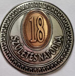  Fém címke évszámos 18