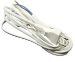 Dalap Cablu de alimentare pentru ventilator 2x0, 75 mm, lungime 3 m, alb (70167)