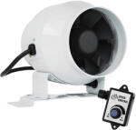 Dalap Ventilator pentru conducte Dalap MF100 EC cu motor de economisire a energiei și regulator de viteză, Ø 100 mm (24MF100) Ventilator