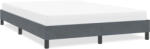 vidaXL sötétszürke bársony ágykeret matrac nélkül 160x210 cm (4101362)